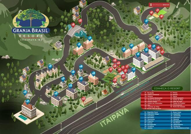 شقة Maravilhoso Flat Em Itaipava Petrópolis المظهر الخارجي الصورة